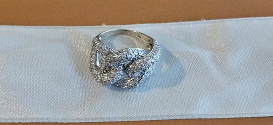 14K White Gold Ring 1.0CTW