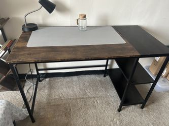 Office Desktop With Lamp 30$. Gently Used!, most Sell moving!