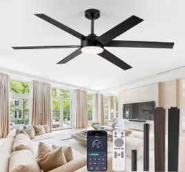 60 in. Outdoor/Indoor Ceiling Fan with Lights and Remote