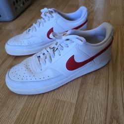 Size 13- Nike White Court Vision Low
