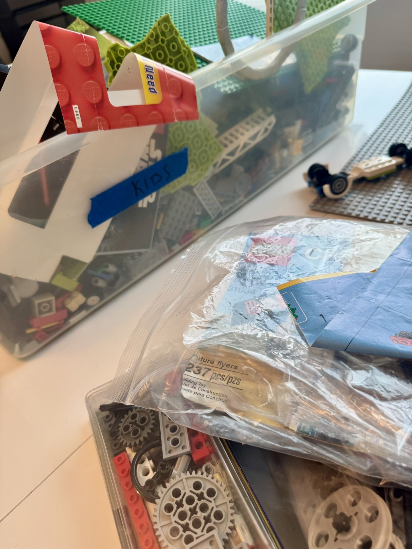 18 pounds of LEGO