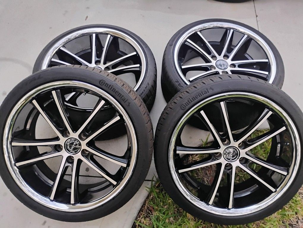 20 In ASANTI Black Label Staggered Rims