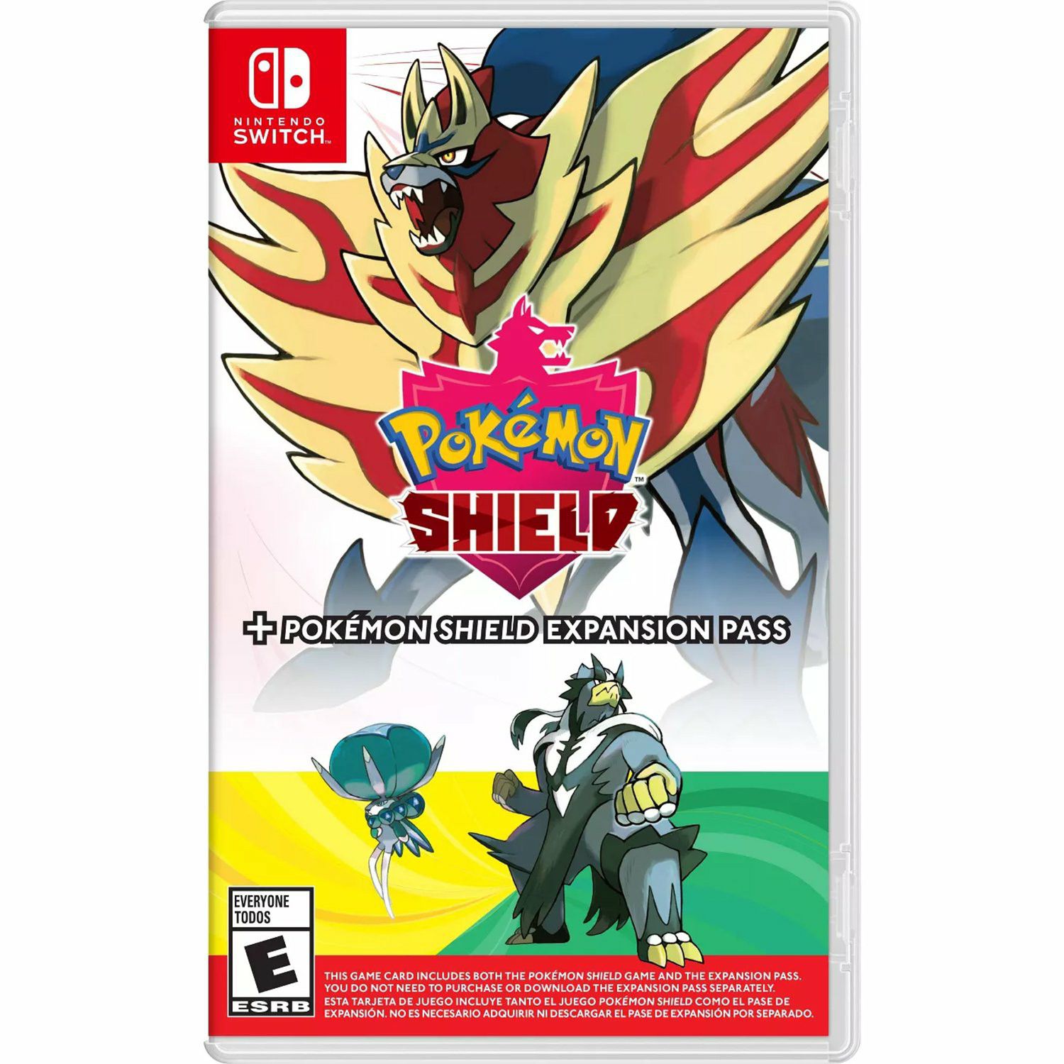 Pokemon shield + expansion pass (no case)