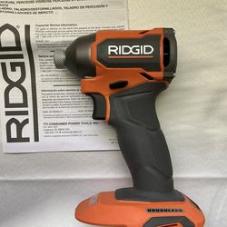 RIDGID. 18V Lithium Ion Cordless Brushless 4-Mode Sub-Compact 1/4” Impact Driver (Tool Only ).