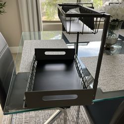 2 tier pull out under sink organizer