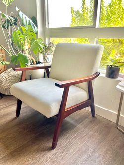 West Elm Style Mid Century Modern Accent Chair