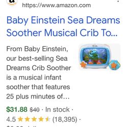 Baby Einstein Sea Dreams Musical Crib Toy