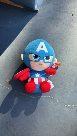 captain america ty beanie baby 
