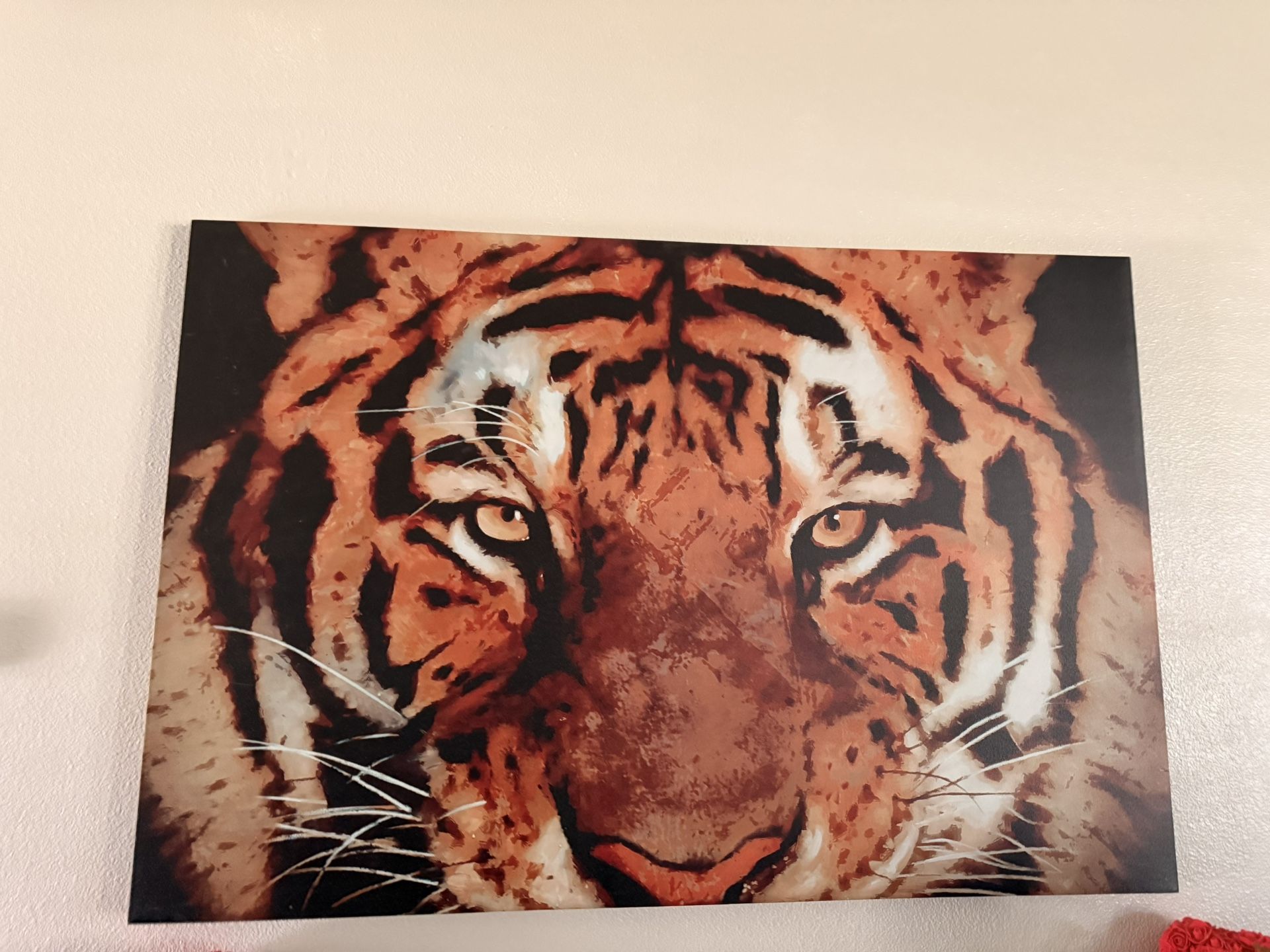 Large Tiger Canvas Wall Art – 4’10” x 3’3”