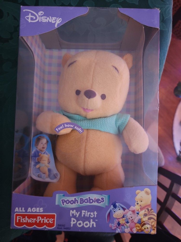 my first Pooh babies set brand new never opened trigger, eeyore and pooh