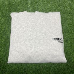 FEAR OF GOD ESSENTIALS ‘LIGHT OATMEAL’ • SMALL • BAND NEW