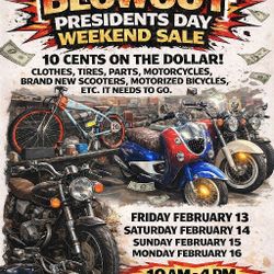 BLOWOUT MOTORCYCLE BIKE SHOP SALE 