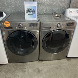 LG FRONTAL WASHER & GAS DRYER 