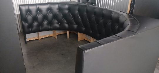 Large Custom semi-circular / curved VIP lounge booth