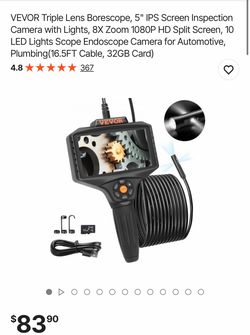 Tools/endoscope camera/inspection camera /snake camera/automotive/plumbing
