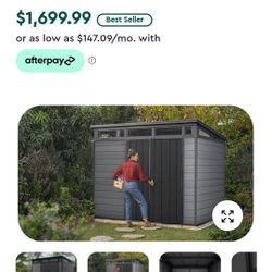 Keter Cortina 9x7 Storage Shed $1,400