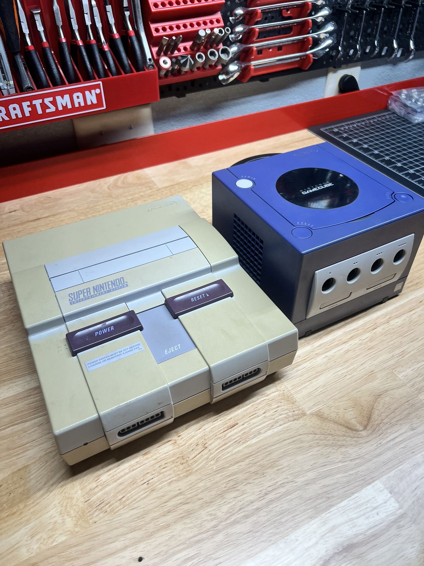 Super Nintendo SNES Game Cube Consoles