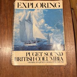 Vintage Nautical Map Book
