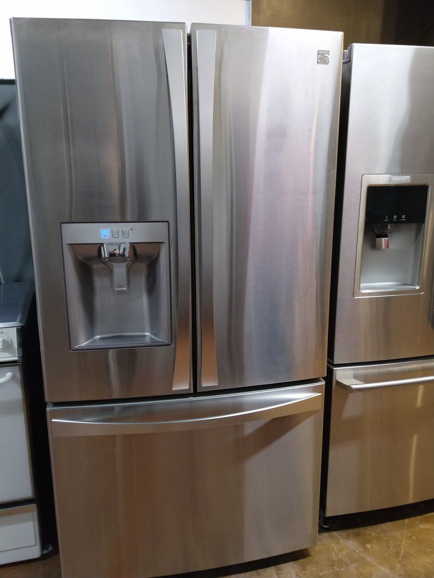 Kenmore Elite stainless steel refrigerator freezer