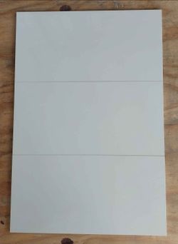 341 square feet 12X24 White Rectified POLISHED Porcelain Tile.