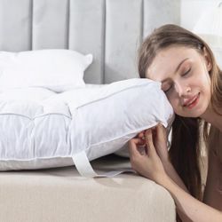 (KING) WhatsBedding 5 Inch Feather Bed Mattress Topper