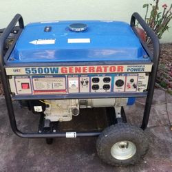 5500 watt generator New, never used. Never had fluids in it.