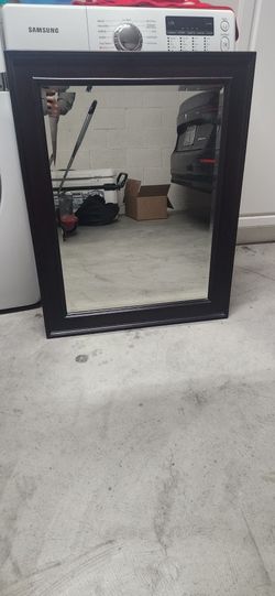 28x35 Beautiful Brown Frame Mirror