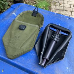Vintage US Military Folding Entrenching Tool Shovel E-Tool W/ Case Vietnam?