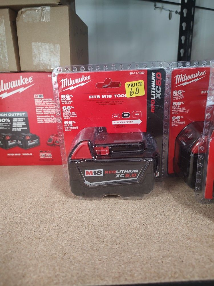 Milwaukee M18 Redlithium Xc5.0 Battery