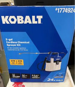 Kobalt 2.11 Gallon 24 volt Battery Operated Plastic Handheld Sprayer