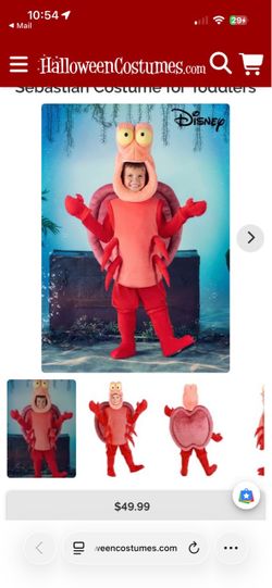 Disney Sebastian Toddler Halloween Costume size 18 months