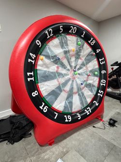 GYMMALL Giant Dart Board Inflatable With Pump, Outdoor And Indoor Soccer Sport Kick Dartboard For Kids And Adults, Water