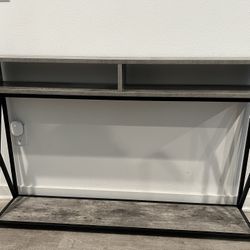 Wayfair Console Entryway Table Grey W/ Black Trim