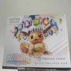 Prismatic Evolution Etb From Pokémon Center Elite Trainer Box Pokemon 