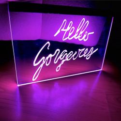 HELLO GORGEOUS LED NEON LIGHT SIGN 8x12