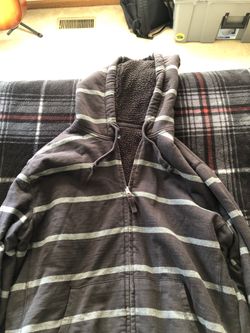 Men’s Large zip up hoodie