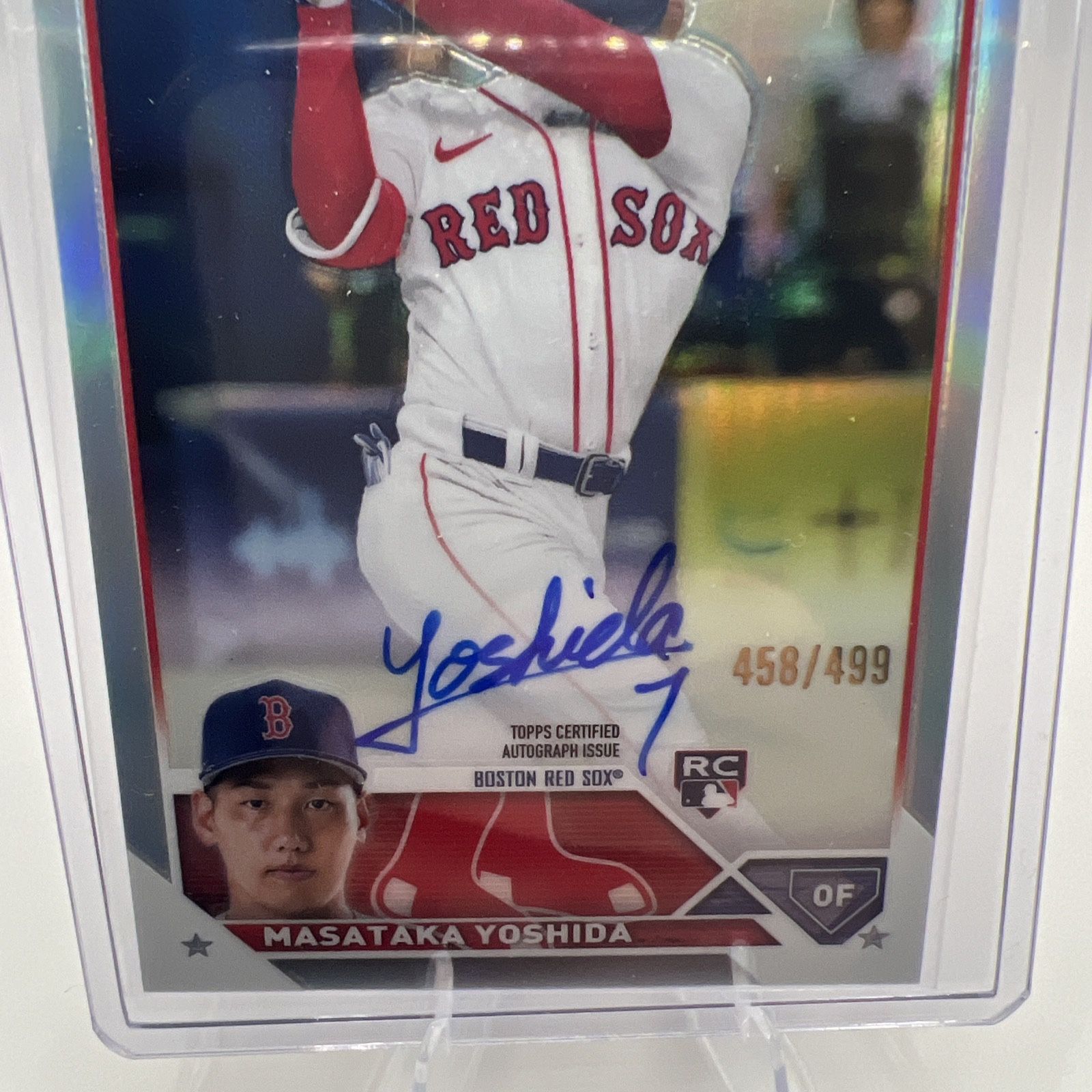 2023 Topps Chrome Masataka Yoshida Rookie Refractor Auto /499 SCG 9 Red Sox