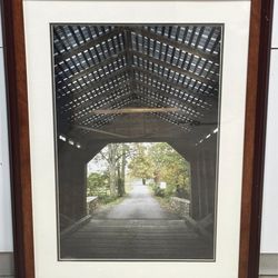 Covered Bridge matted photo $25