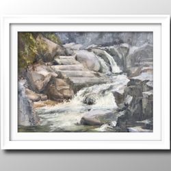 Granite Falls Original Oil Painting 