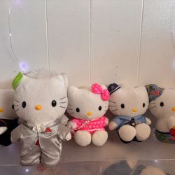 8” 6 PCs Vintage 2000 McDonald’s Sanrio Hello Kitty Plush Set $6 Each Or $35 For All