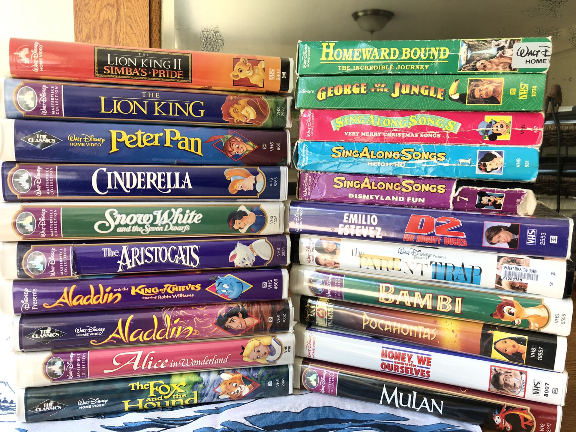 Popular Disney VHS Movies