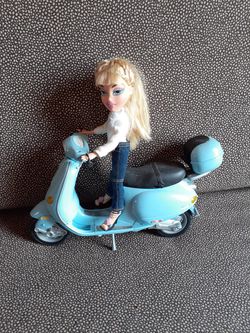 Bratz doll and motorcycle