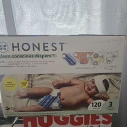 The Honest Company Super Club Box, Size 3 (16-28 lbs), 120 Count (Prints May Vary)