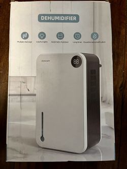 Dehumidifier, (1000 Sq.Ft), 98OZ Water Tank Dehumidifier for Basement with Drain Hose, Auto Shut Off Dehumidifiers with Timer, Smart Humidity Display,