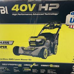 40V HP Brushless Whisper Series 21. in Walk Behind Self-Propelled All Wheel Drive Mower - (2) 6.0 Ah Batteries & Charger