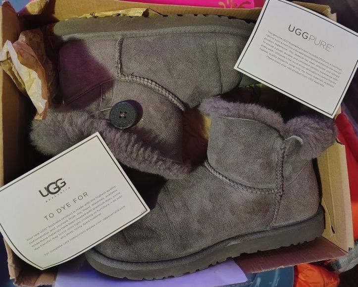 Authentic Ugg Grey Women's Boots Sz 9
