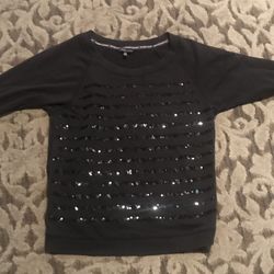 Victoria’s Secret Medium Black Sequins Sweatshirt 