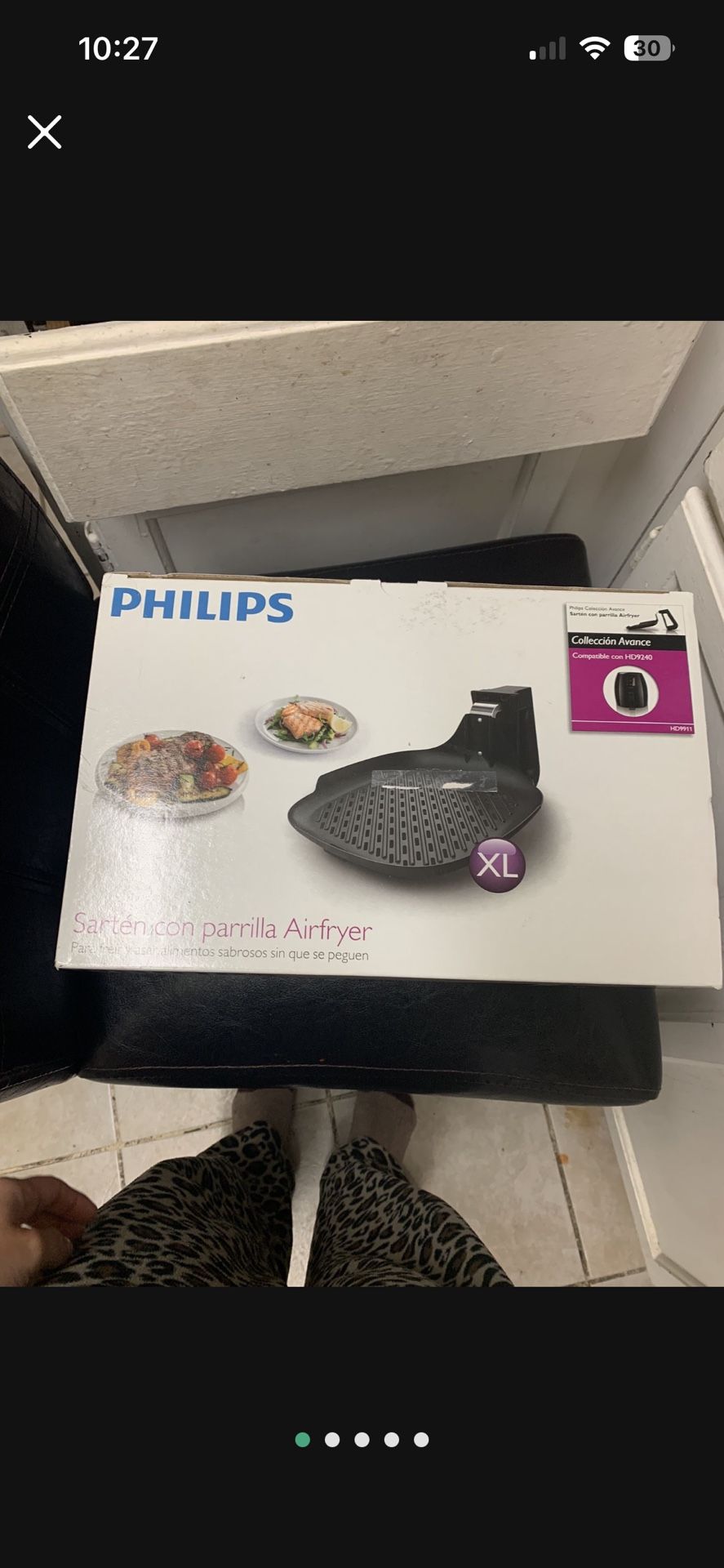 Phillips Air fryer HD 9240 Grill Pan