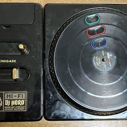 Nintendo Wii DJ Hero Renegade Edition Wireless Turntable Controller Untested 