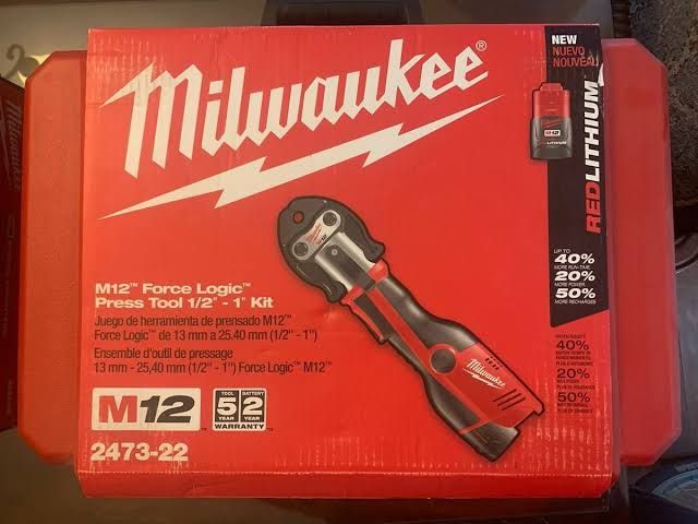Milwaukee 2473-22 M12 FORCE LOGIC Press Tool Kit